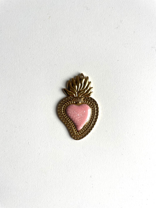 Ciondolo Forza gold pizzo rosa chiaro